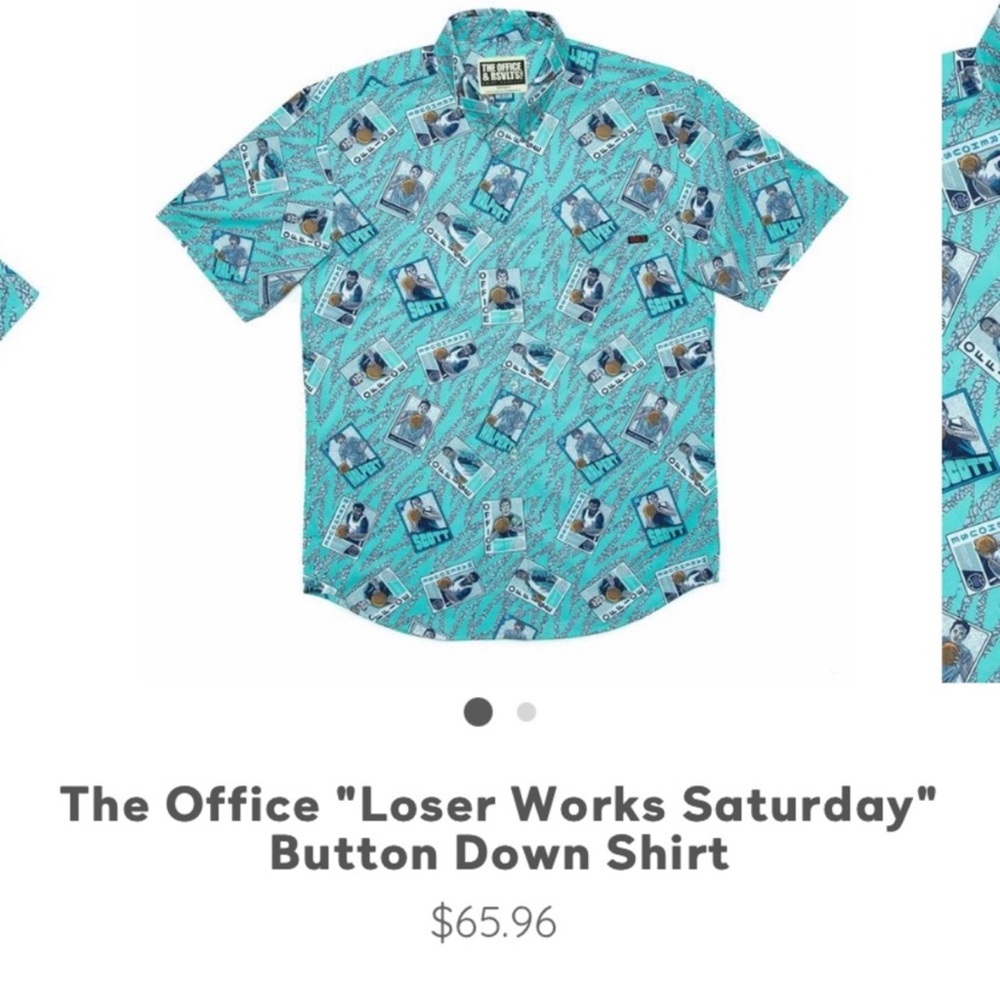 The office button down shirt blue